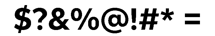 Gantari-Bold Font OTHER CHARS