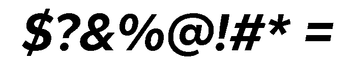 Gantari-BoldItalic Font OTHER CHARS