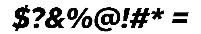 Gantari-ExtraBoldItalic Font OTHER CHARS