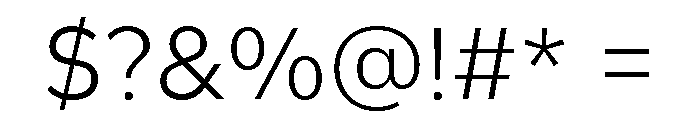 Gantari-Light Font OTHER CHARS