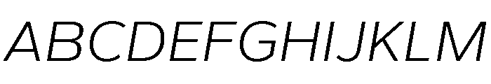 Gantari-LightItalic Font UPPERCASE