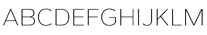 Gantari-Thin Font UPPERCASE