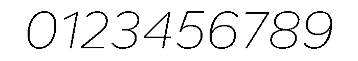 Gantari-ThinItalic Font OTHER CHARS