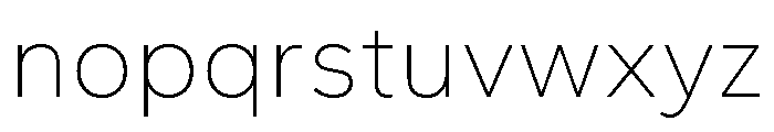 Gantari-Thin Font LOWERCASE