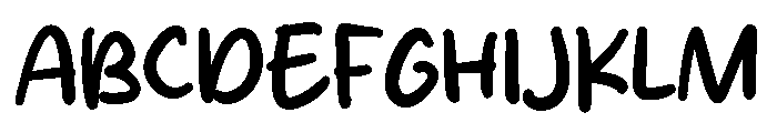 Gantle Brush Font UPPERCASE
