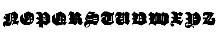 GanzGrobeGotisch-UltraBlack Font UPPERCASE