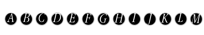 GaraNitialsFramed Font LOWERCASE