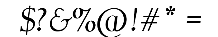 Garava Italic Font OTHER CHARS
