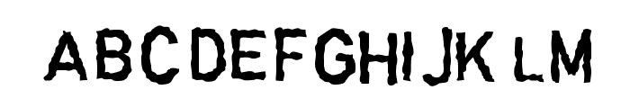 Garbageschrift Thin Font LOWERCASE