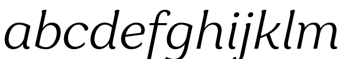 Garbata Trial Light Italic Font LOWERCASE