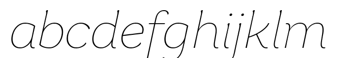Garbata Trial Thin Italic Font LOWERCASE