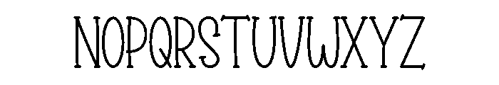 Garden House Serif Font UPPERCASE