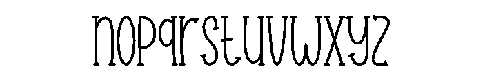 Garden House Serif Font LOWERCASE