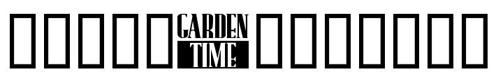 Garden Time Font UPPERCASE