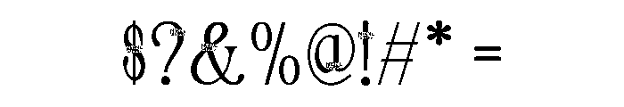 Garesin Regular Font OTHER CHARS