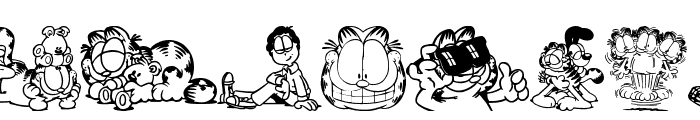 Garfield Hates Mondays Loves Fonts Font LOWERCASE