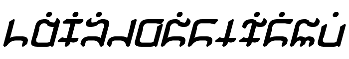 Gargish Bold Italic Font UPPERCASE