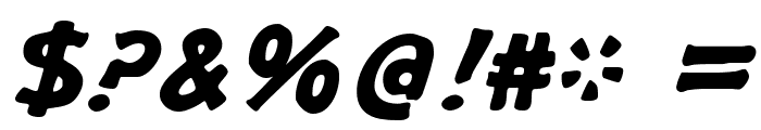 GargleExRg-BoldItalic Font OTHER CHARS