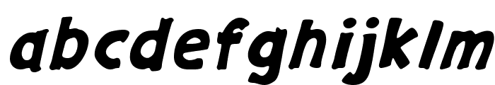 GargleExRg-BoldItalic Font LOWERCASE