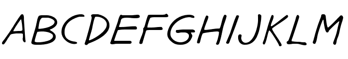GargleExRg-Italic Font UPPERCASE