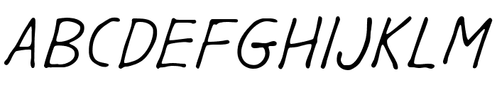 GargleRg-Italic Font UPPERCASE