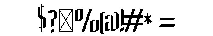 Gargouille Font OTHER CHARS
