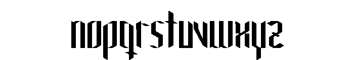 Gargouille Font LOWERCASE
