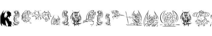 Gargoyle Font LOWERCASE