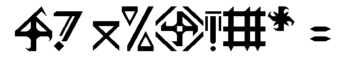 Garmillas Glyphtolite Regular Font OTHER CHARS