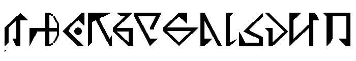 Garmillas Glyphtolite Regular Font UPPERCASE