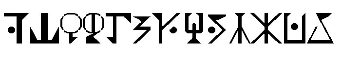 Garmillas Glyphtolite Regular Font UPPERCASE