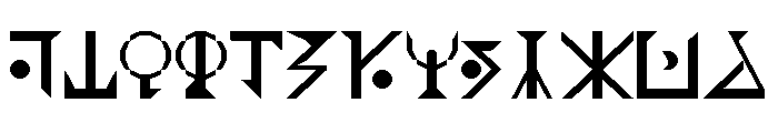 Garmillas Glyphtolite Regular Font LOWERCASE