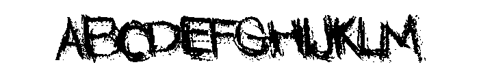 Garroting Font UPPERCASE