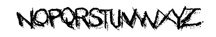 Garroting Font UPPERCASE