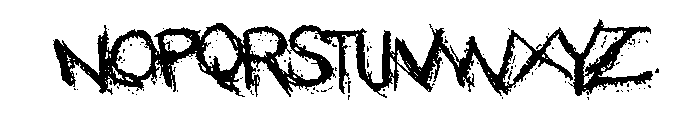 Garroting Font LOWERCASE