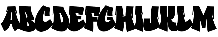 Gastar Graffiti Regular Font UPPERCASE