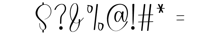 Gastonia Calligraphy Font OTHER CHARS