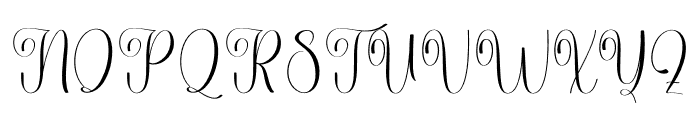 Gastonia Calligraphy Font UPPERCASE