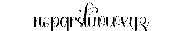 Gastonia Calligraphy Font LOWERCASE