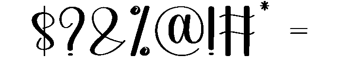 Gathering Font OTHER CHARS