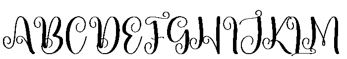 Gathering Font UPPERCASE