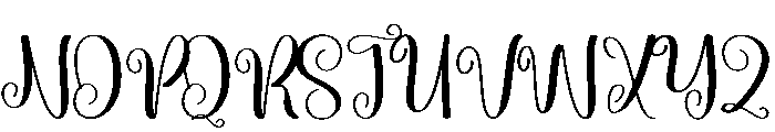 Gathering Font UPPERCASE