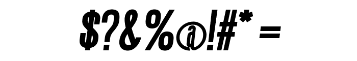 Gatty Extra Bold Italic Font OTHER CHARS