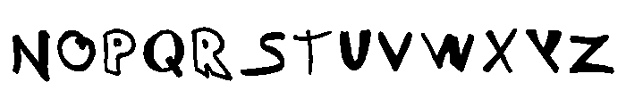 Gauchiasse Regular Font UPPERCASE