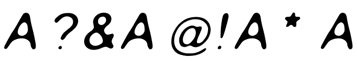Gaussian-Blur-Italic Font OTHER CHARS