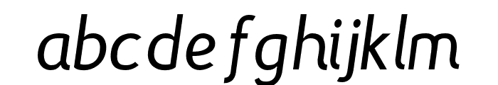 Gautama-Italic Font LOWERCASE