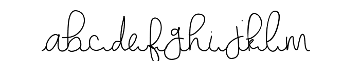gabbishandwriting Font LOWERCASE