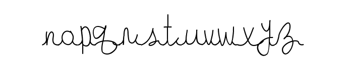 gabbishandwriting Font LOWERCASE