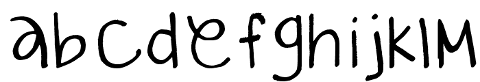 gabiies handwritting Font LOWERCASE