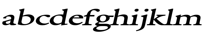 Galant Extended BoldItalic Font LOWERCASE